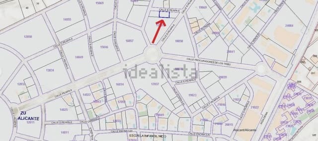 Byggetomt til salgs i Vistahermosa, Alicante by - € 549 000 (Ref: 9810956)