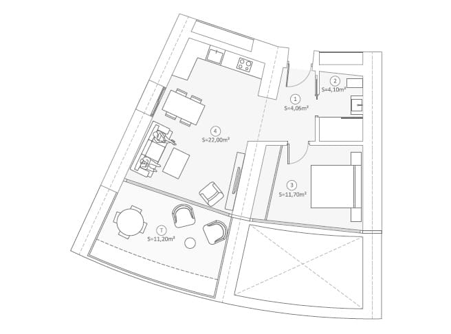 1 makuuhuone Asunto myytävänä paikassa Benidorm mukana uima-altaan 
autotalli - 560 000 € (Ref: 8119520)