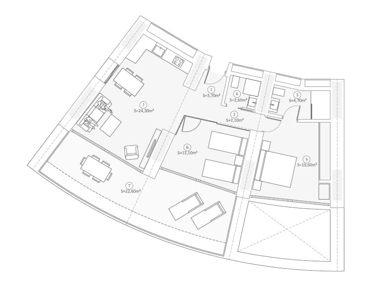 1 makuuhuone Asunto myytävänä paikassa Benidorm mukana uima-altaan 
autotalli - 560 000 € (Ref: 8119520)