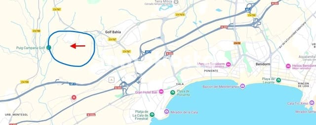 Byggegrund til salg i Balcón de Finestrat - Terra Marina, Finestrat - € 1.400.000 (Ref: 9618016)