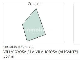 Byggetomt til salgs i La Villajoyosa / Vila Joiosa - € 360 000 (Ref: 9618046)