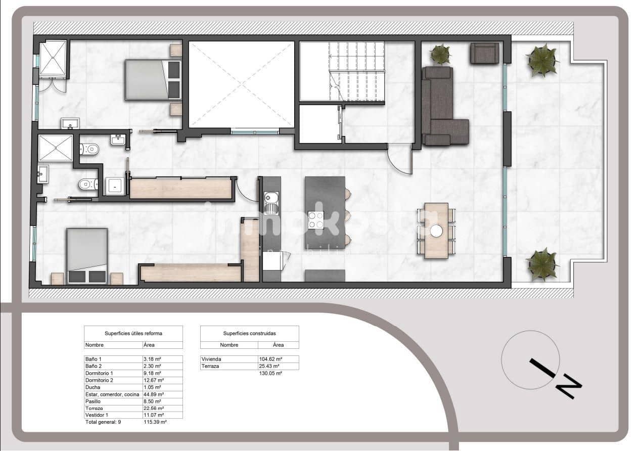 2 Zimmer Penthouse zu verkaufen in La Villajoyosa / Vila Joiosa - 495.000 € (Ref: 9672182)