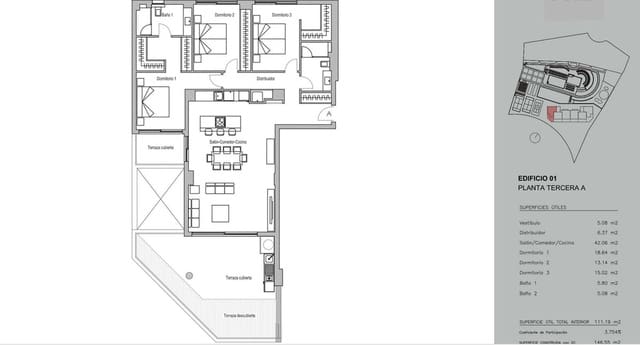 3 sovrum Lägenhet till salu i Fuengirola med pool garage - 799 900 € (Ref: 8410157)