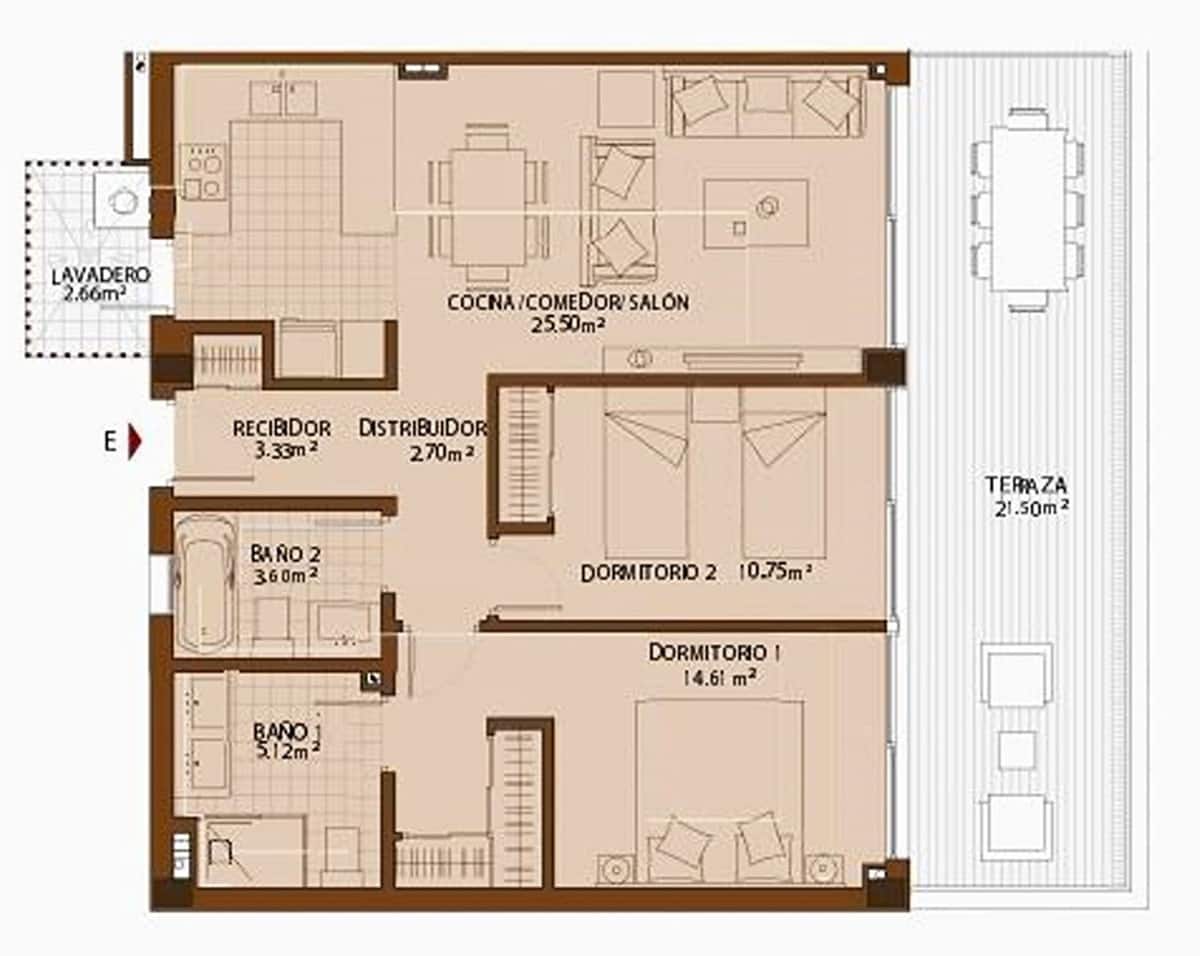 2 makuuhuone Huoneisto myytävänä paikassa Fuengirola mukana uima-altaan 
autotalli - 395 000 € (Ref: 8410195)
