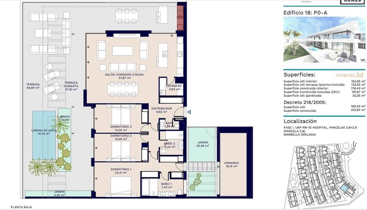 3 Zimmer Doppelhaus zu verkaufen in Marbella mit Pool Garage - 1.190.000 € (Ref: 8410602)