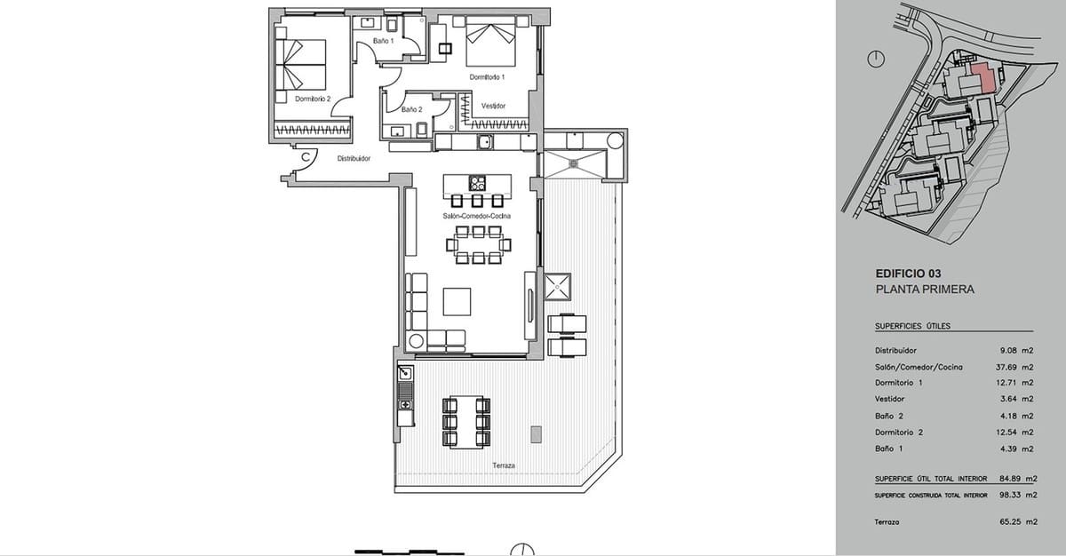 2 sovrum Lägenhet till salu i Benalmadena med pool garage - 699 900 € (Ref: 8410609)