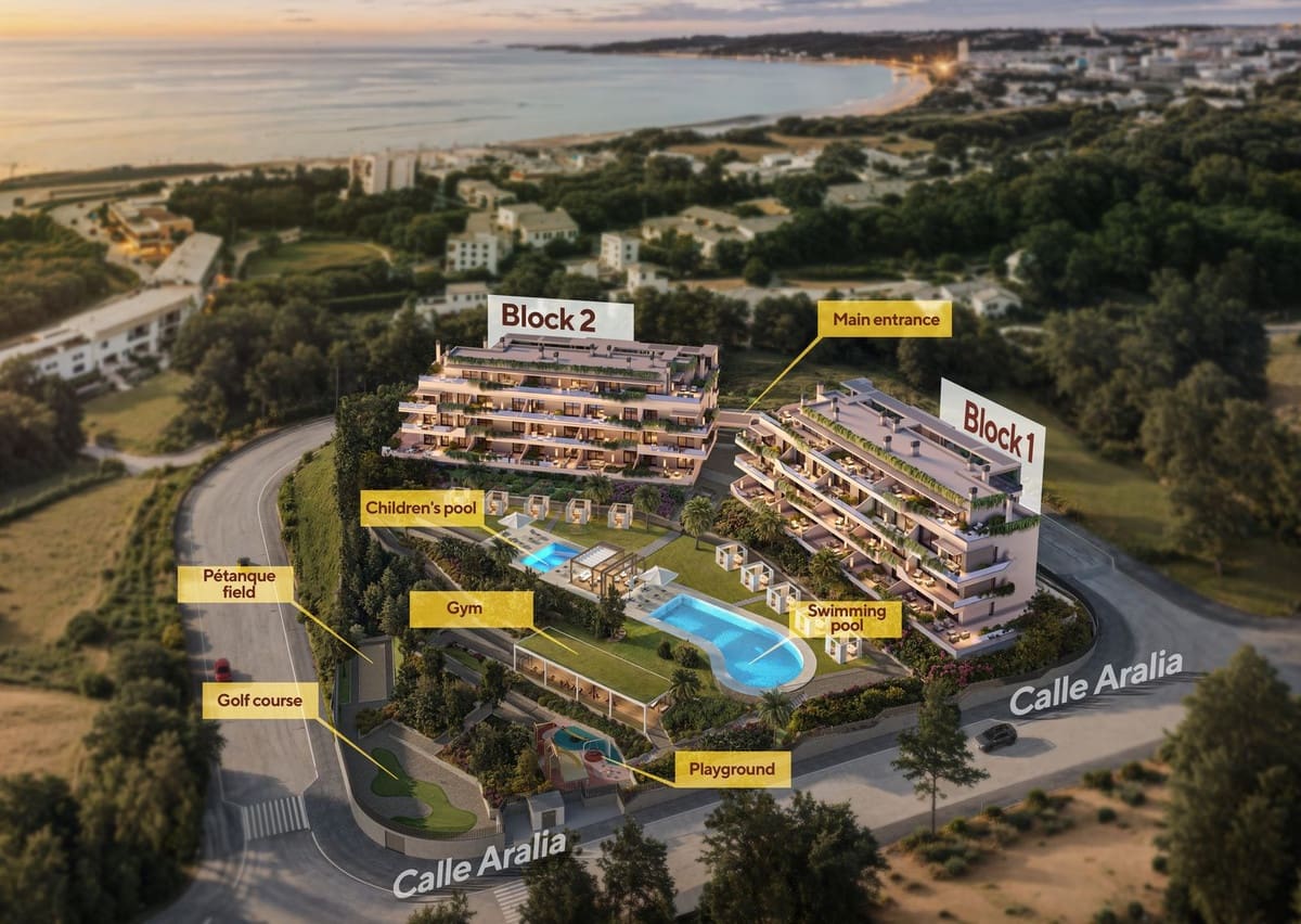 3 soveværelse Lejlighed til salg i Mijas Costa med swimmingpool garage - € 580.000 (Ref: 8410619)