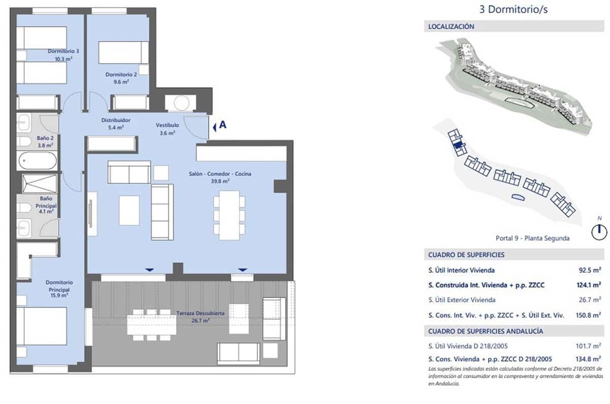 3 soveværelse Penthouse til salg i Estepona med swimmingpool garage - € 405.000 (Ref: 8410645)