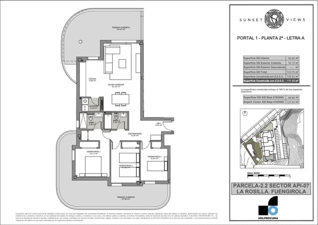 3 makuuhuone Kattohuoneisto myytävänä paikassa Fuengirola mukana uima-altaan 
autotalli - 469 950 € (Ref: 8410654)