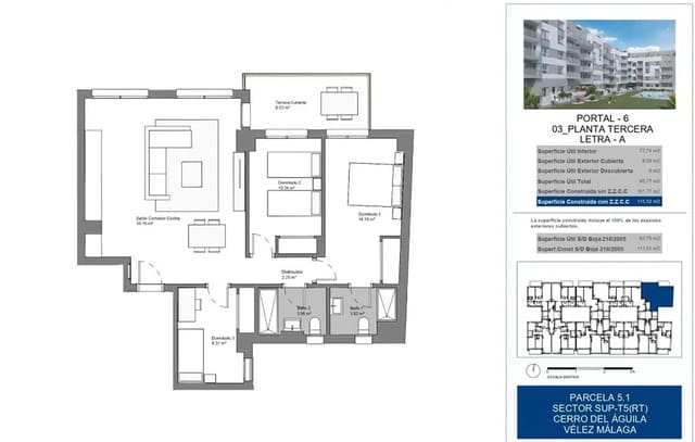3 slaapkamer Appartement te koop in Torre del Mar, Vélez-Málaga met zwembad garage - € 314.950 (Ref: 8410656)