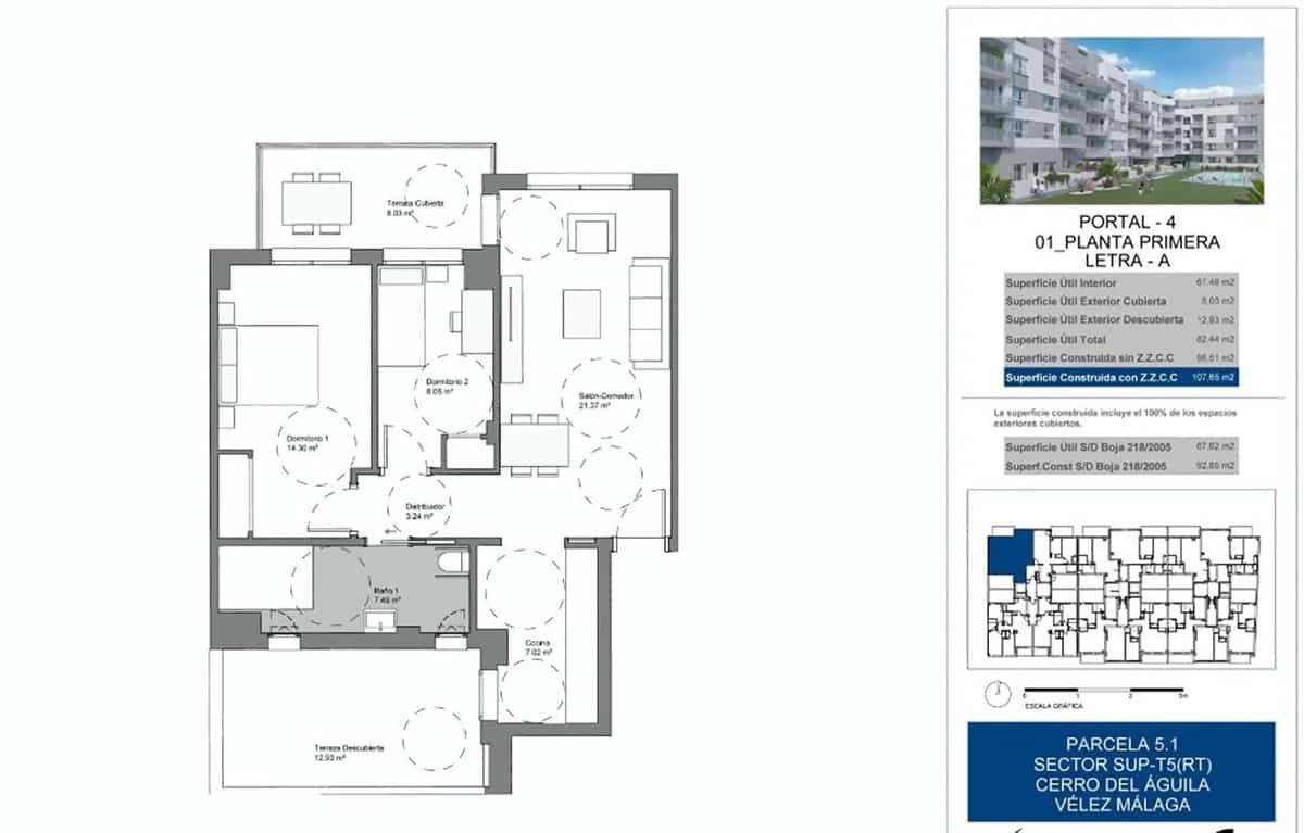 2 chambre Appartement à vendre à Torre del Mar avec piscine garage - 289 950 € (Ref: 8410660)