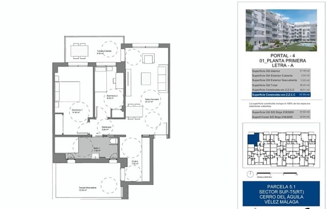 2 chambre Appartement à vendre à Torre del Mar, Vélez-Málaga avec piscine garage - 289 950 € (Ref: 8410660)
