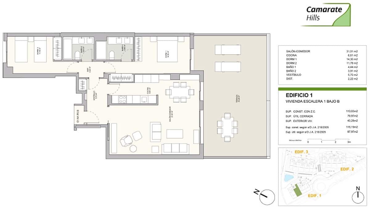 2 sovrum Lägenhet till salu i Casares med pool garage - 324 000 € (Ref: 8802959)