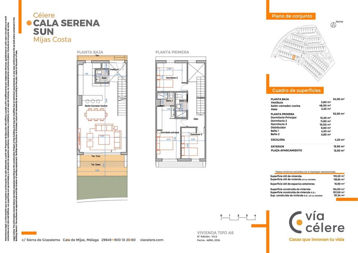 Casa de 3 habitaciones en La Cala de Mijas en venta con piscina garaje - 605.000 € (Ref: 8901607)