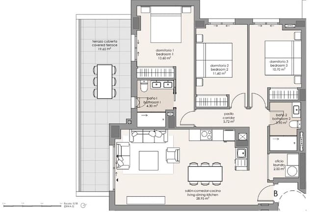 3 quarto Apartamento para venda em Mezquitilla, Vélez-Málaga com piscina garagem - 327 000 € (Ref: 9151046)