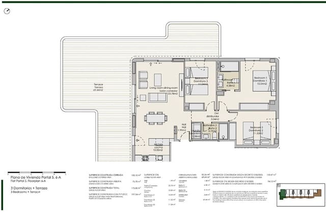 3 bedroom Apartment for sale in Torre del Mar, Vélez-Málaga with pool garage - € 456,000 (Ref: 9166605)
