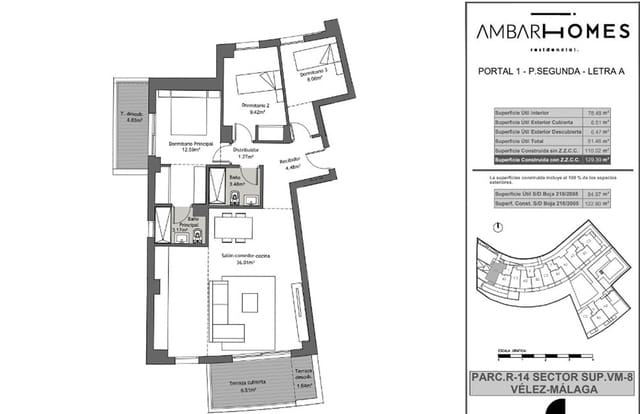 3 soveværelse Lejlighed til salg i Vélez-Málaga med swimmingpool garage - € 324.950 (Ref: 9218585)