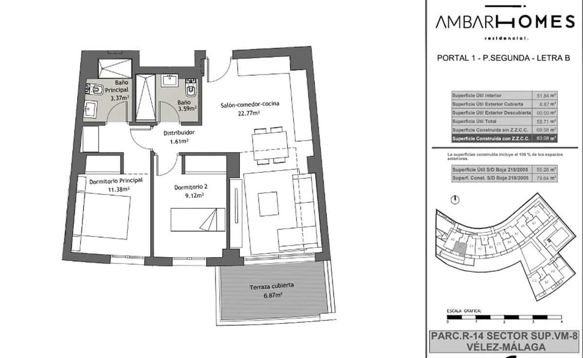 2 soveværelse Lejlighed til salg i Velez-Malaga med swimmingpool garage - € 264.950 (Ref: 9218586)