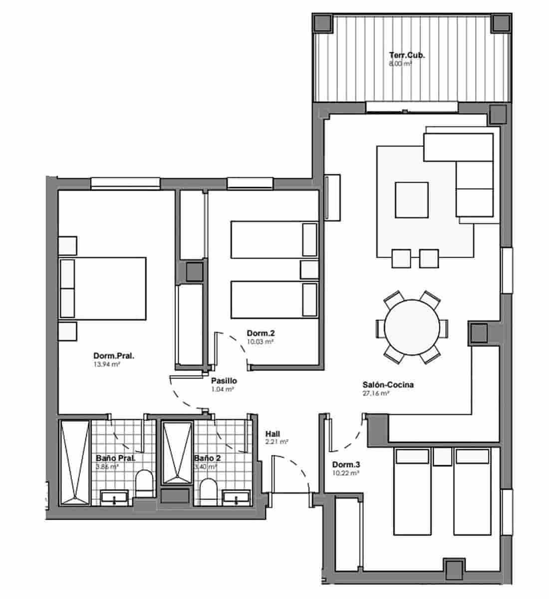 3 sypialnia Apartament na sprzedaż w Velez-Malaga z basenem garażem - 289 950 € (Ref: 9331016)