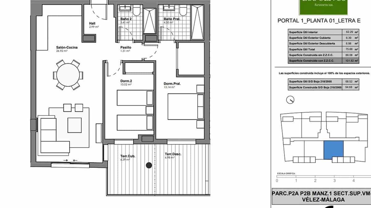 2 soveværelse Lejlighed til salg i Velez-Malaga med swimmingpool garage - € 249.950 (Ref: 9331017)