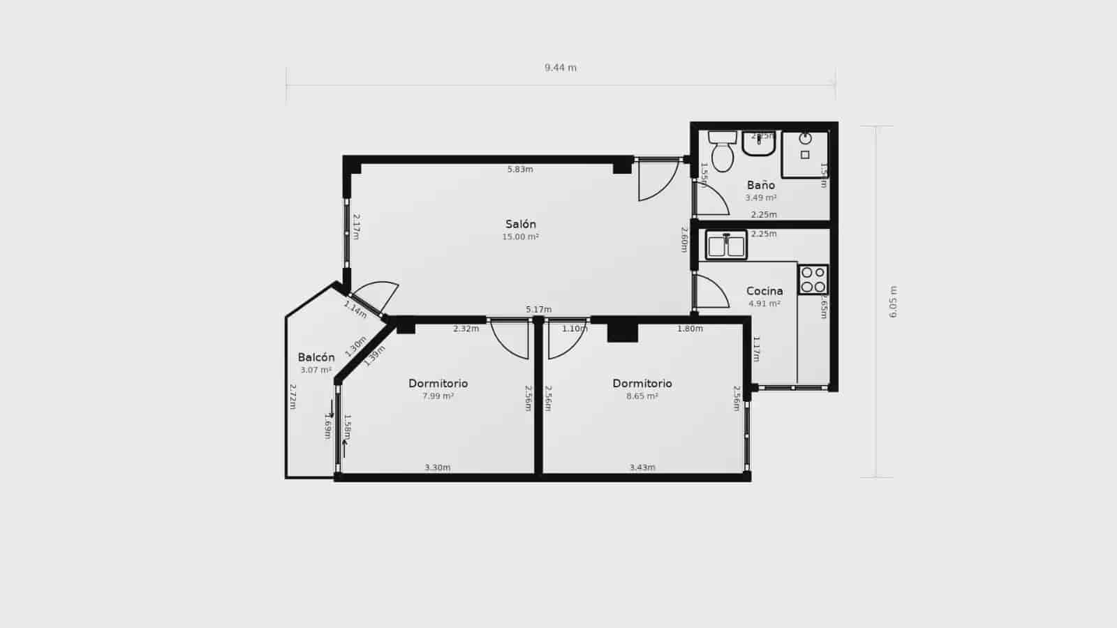2 soverom Leilighet til salgs i Las Gabias med garasje - € 149 000 (Ref: 10185956)