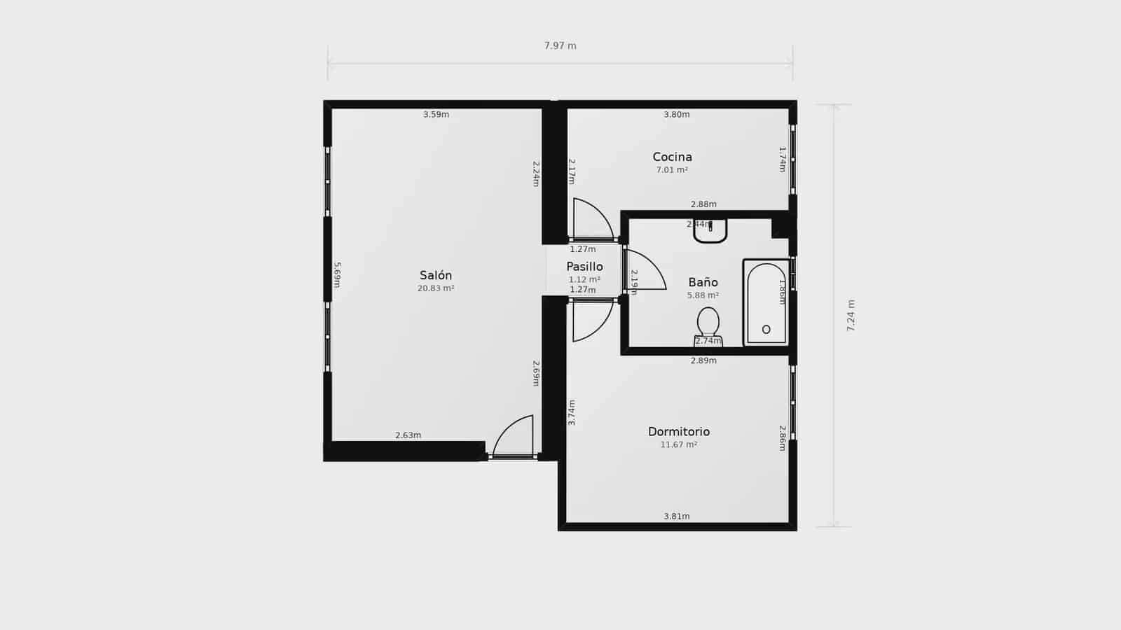 1 makuuhuone Huoneisto myytävänä paikassa Santa Fe - 46 500 € (Ref: 9808315)