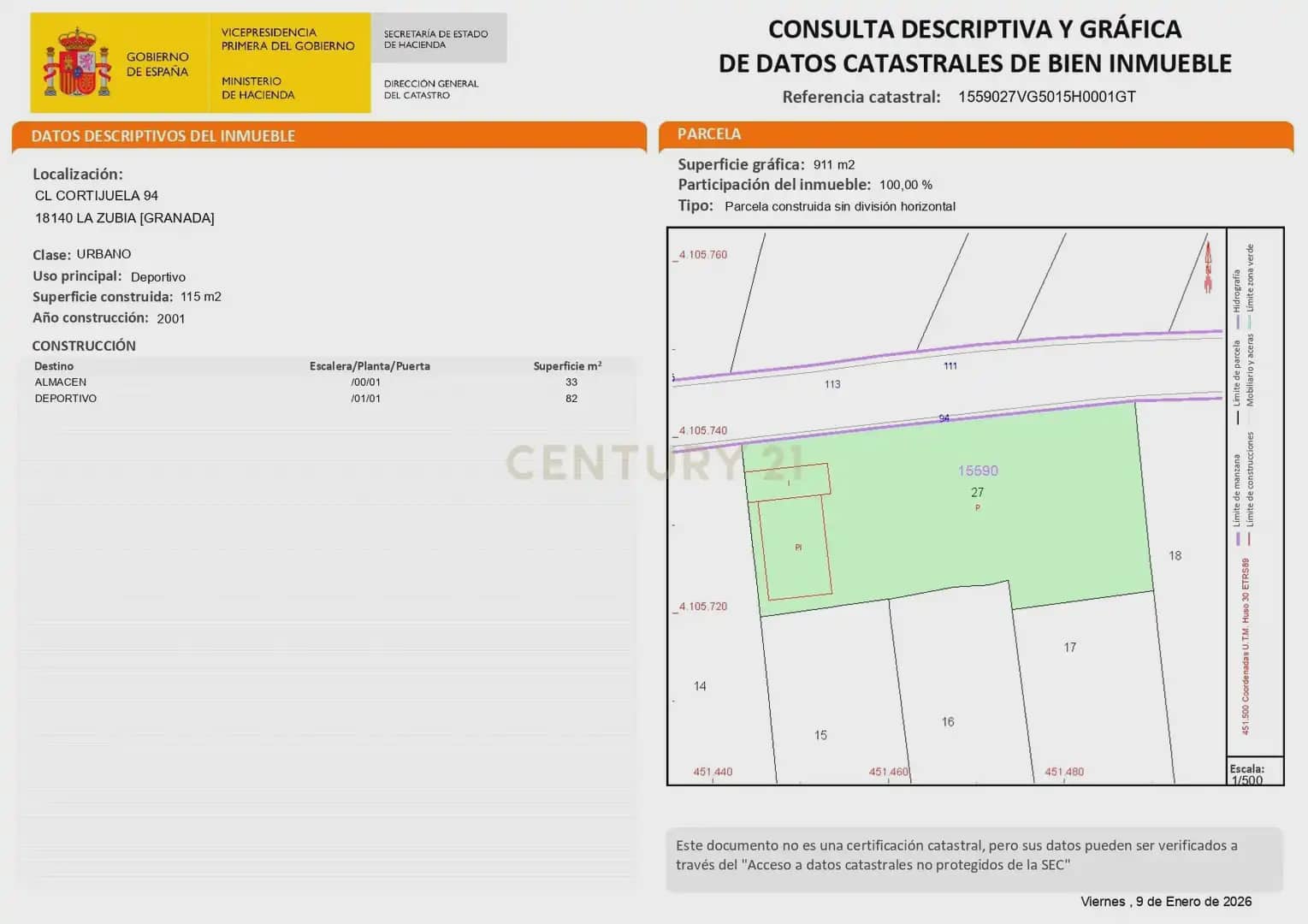 3 camera da letto Villa in vendita in La Zubia con piscina - 395.000 € (Rif: 9938913)