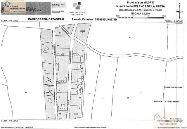 Building Plot for sale in Pelayos de la Presa - € 50,000 (Ref: 9765406)