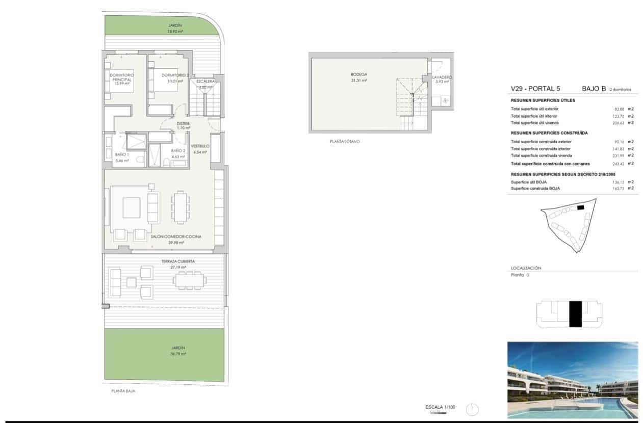 2 soveværelse Lejlighed til salg i Atalaya-Isdabe med swimmingpool garage - € 595.000 (Ref: 8158543)