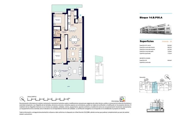 2 makuuhuone Asunto myytävänä paikassa Estepona mukana uima-altaan 
autotalli - 407 000 € (Ref: 8599617)
