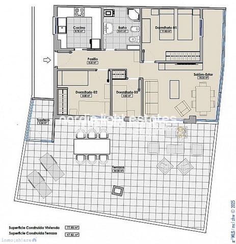 3 quarto Apartamento para venda em Torre del Mar, Vélez-Málaga com piscina - 360 000 € (Ref: 9201625)