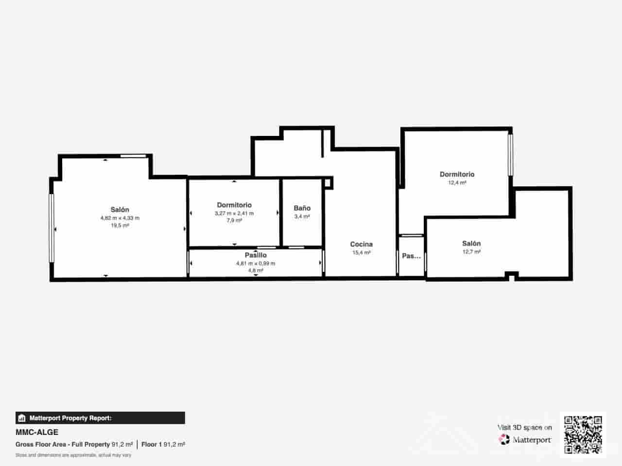 Piso de 3 habitaciones en Algemesí en venta - 145.000 € (Ref: 10116112)