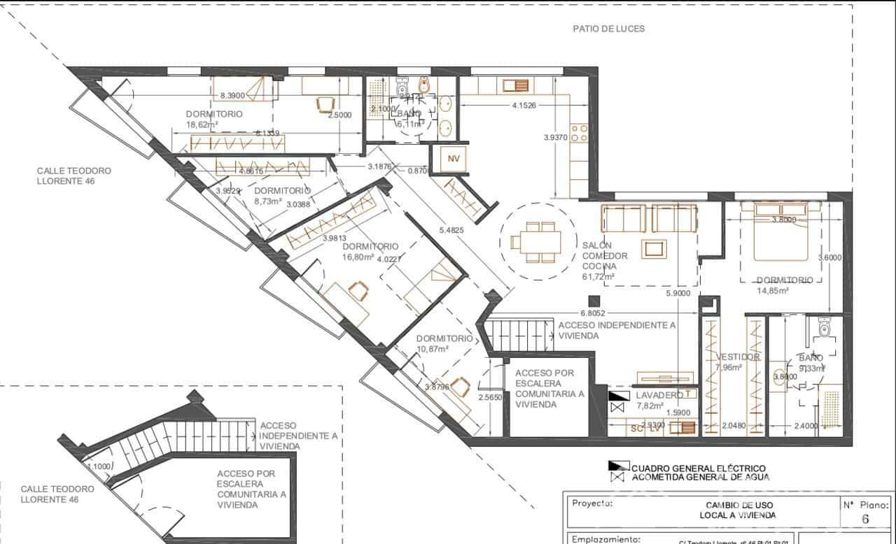 5 sovrum Lägenhet till salu i Aldaia - 345 000 € (Ref: 10116134)