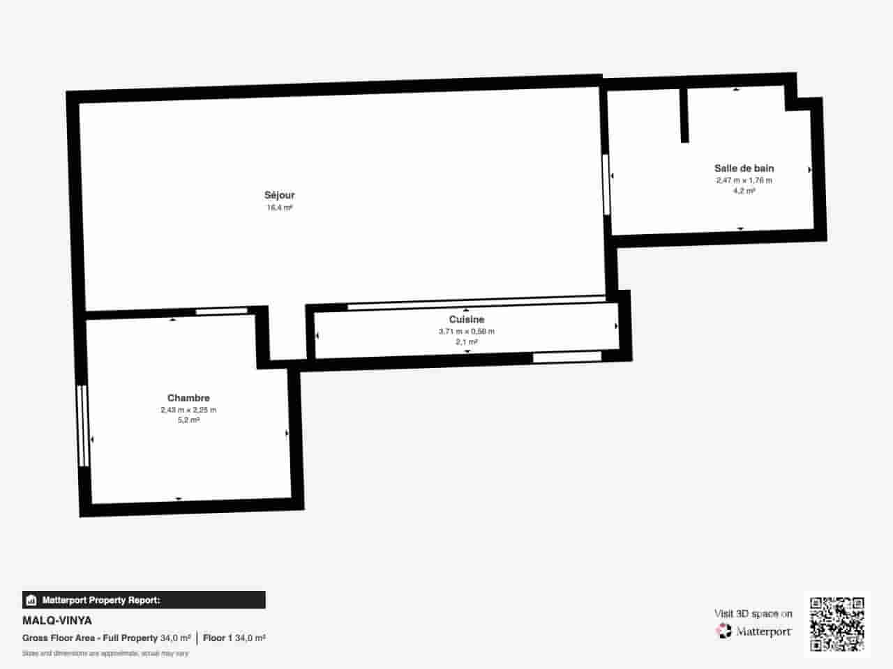 Apartamento de 1 habitación en Barcelona ciudad en venta - 269.000 € (Ref: 10130525)