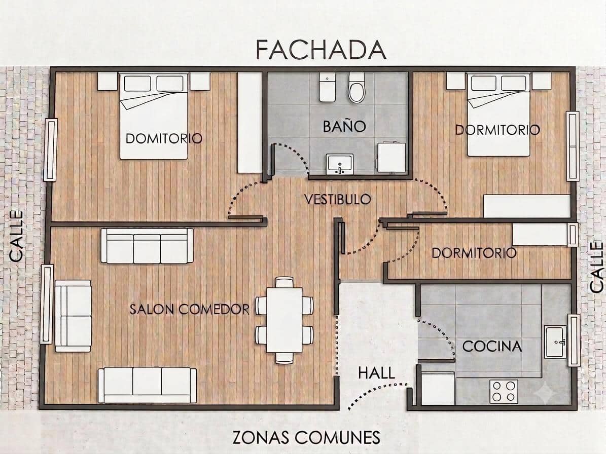 3 chambre Appartement à vendre à Chiclana de la Frontera - 128 000 € (Ref: 10003820)