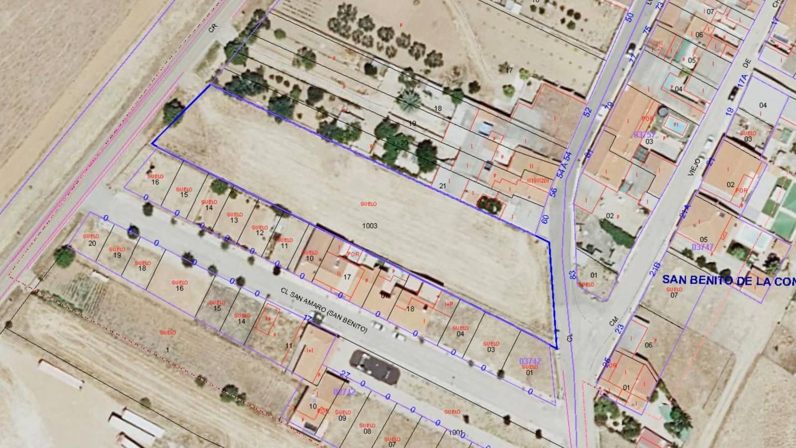 Byggetomt til salgs i Olivenza - € 50 000 (Ref: 9201903)