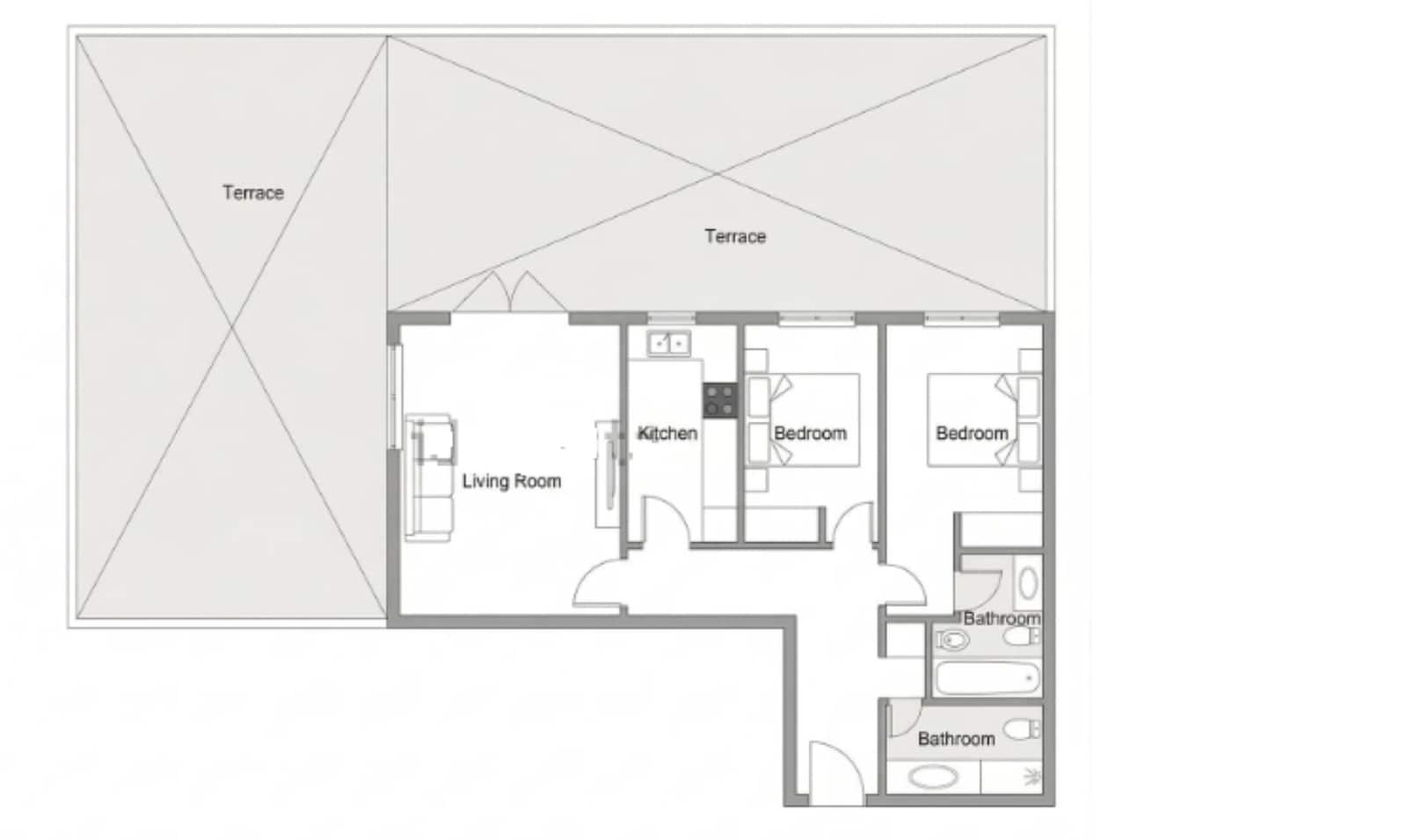 2 soverom Leilighet til salgs i Malaga by med svømmebasseng garasje - € 445 000 (Ref: 10084953)