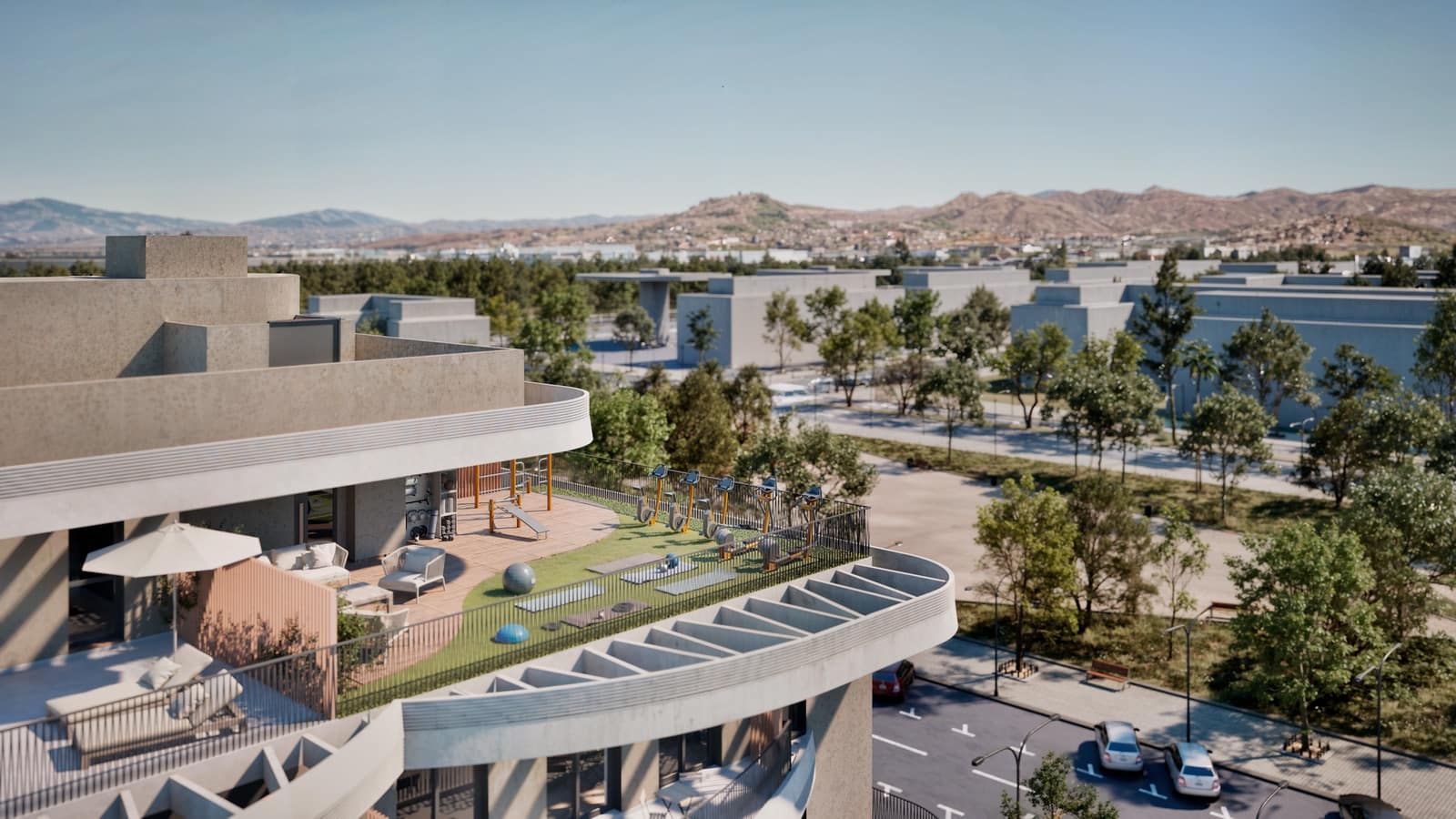 2 sovrum Takvåning till salu i Malaga stad med pool - 749 000 € (Ref: 10110945)