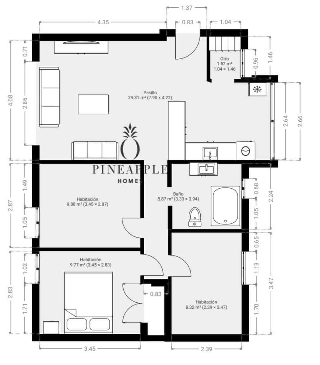 3 soveværelse Lejlighed til salg i Malaga by - € 339.000 (Ref: 9585067)