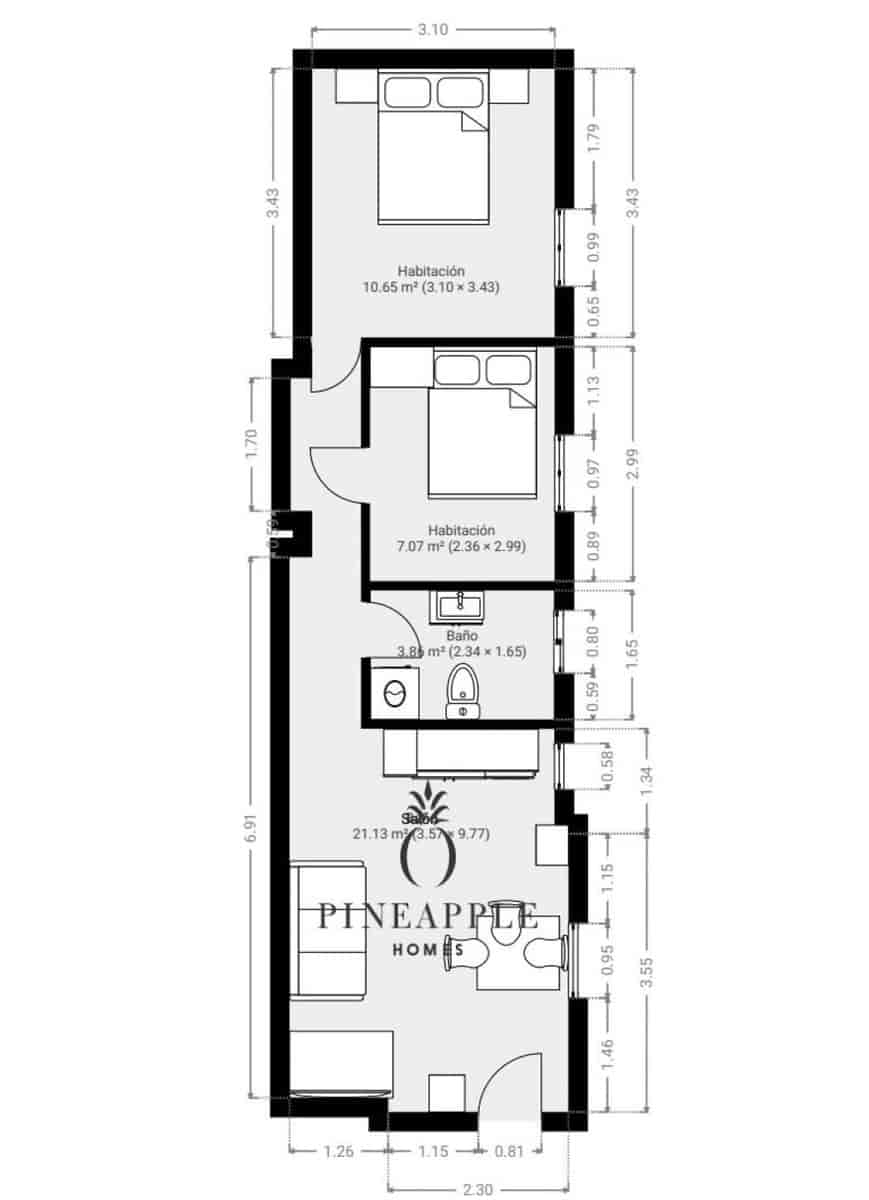 2 sypialnia Apartament na sprzedaż w Miasto Malaga - 275 000 € (Ref: 9614153)