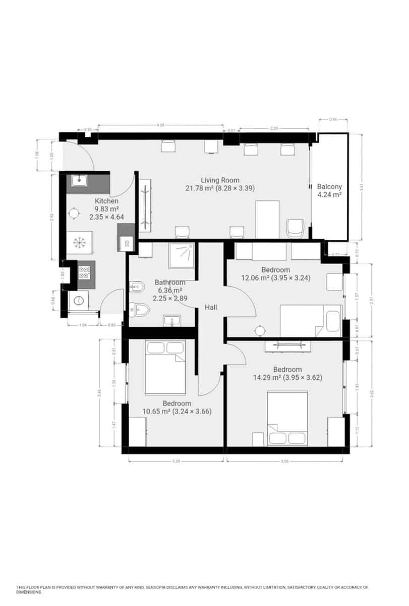 3 bedroom Apartment for sale in Malaga city - € 250,000 (Ref: 9623154)