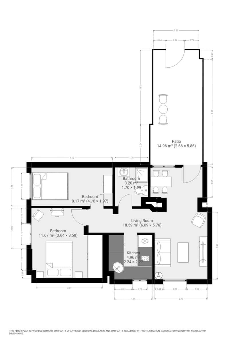 Apartamento de 2 habitaciones en Málaga ciudad en venta - 349.900 € (Ref: 9652466)