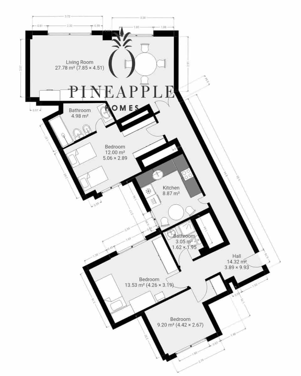 3 quarto Apartamento para venda em Malaga cidade com garagem - 650 000 € (Ref: 9687574)