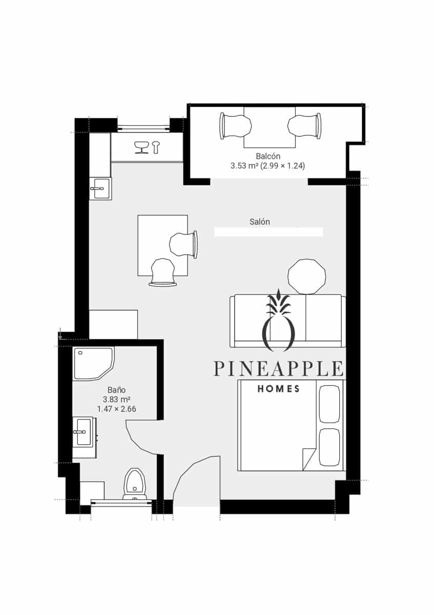 Studio for sale in Torremolinos - € 125,000 (Ref: 9779119)