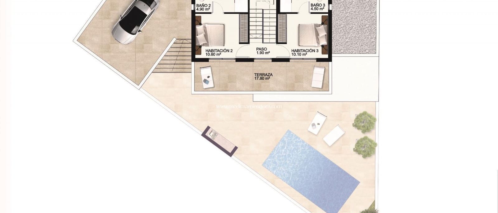 3 bedroom Villa for sale in Ciudad Quesada with pool garage - € 649,000 (Ref: 9312080)