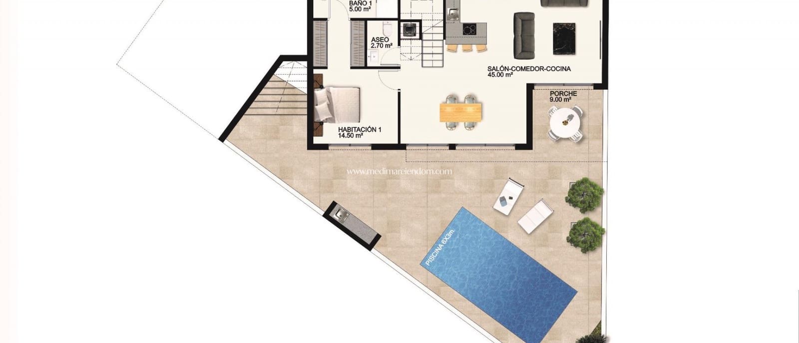 3 bedroom Villa for sale in Ciudad Quesada with pool garage - € 649,000 (Ref: 9312080)