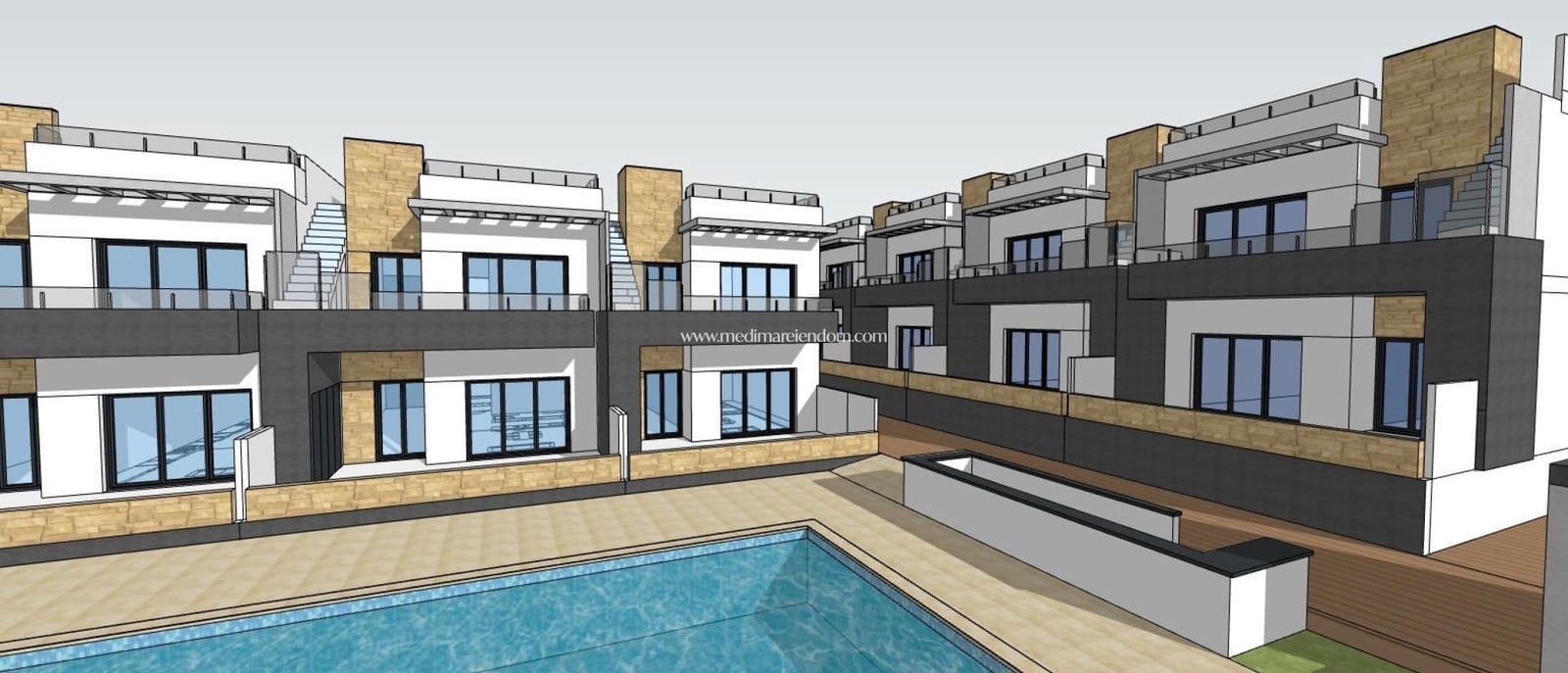 3 chambre Bungalow à vendre à Bigastro avec piscine - 189 000 € (Ref: 9432347)