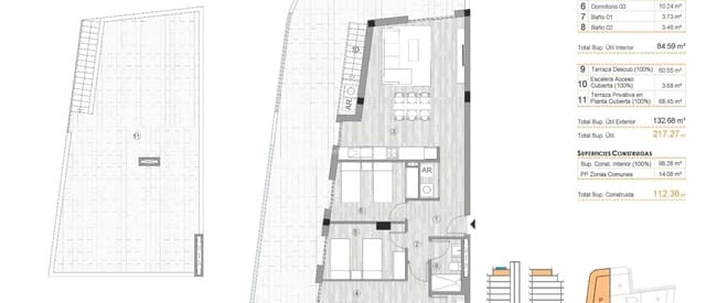 3 camera da letto Attico in vendita in Centro, Torrevieja con piscina - 440.000 € (Rif: 9432349)