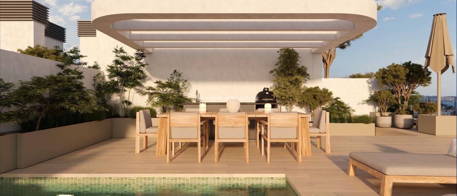 3 chambre Appartement à vendre à Calpe / Calp avec piscine - 440 000 € (Ref: 9432364)