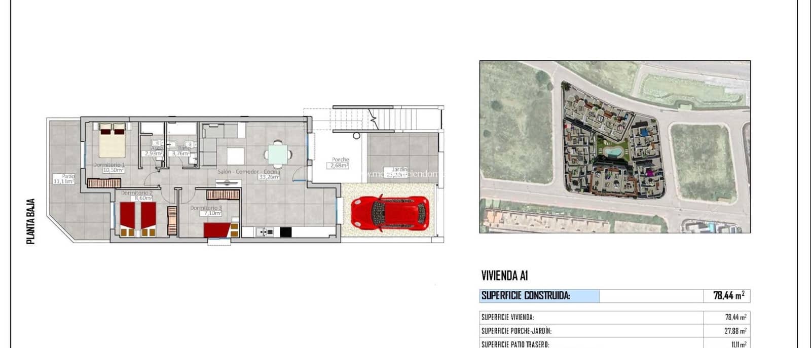 3 slaapkamer Bungalow te koop in Cox met zwembad - € 229.000 (Ref: 9432618)